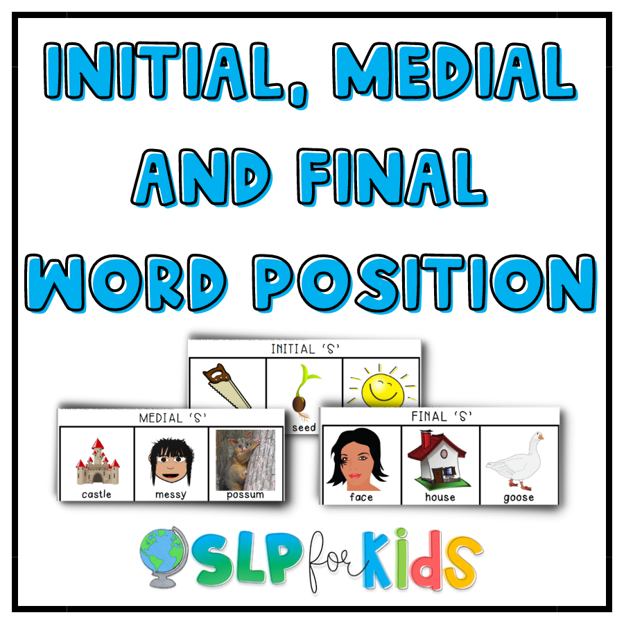 S Consonant Cards for Speech Sound and Phonological Awareness Therapy