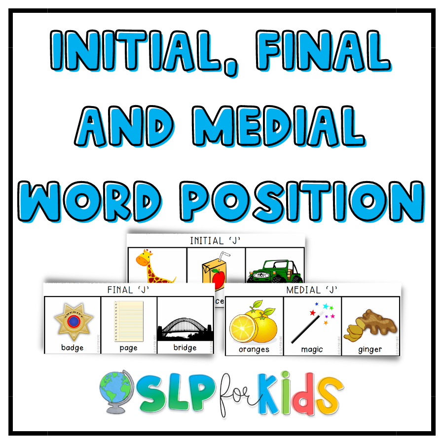 J Consonant Cards for Speech Sound and Phonological Awareness Therapy