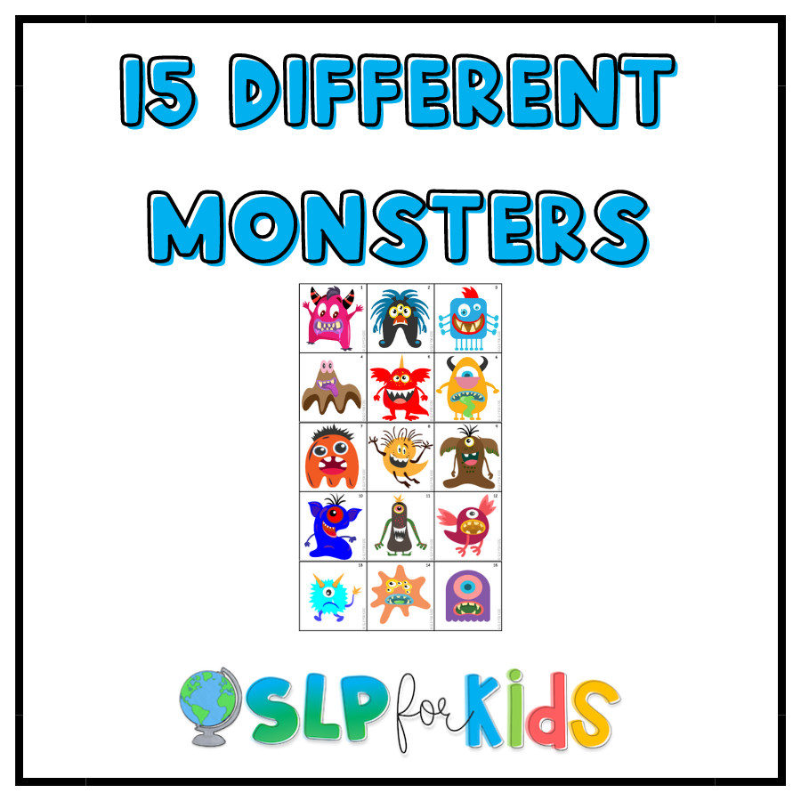 Go Monster - A Describing Card Game for Speech & Language Therapy