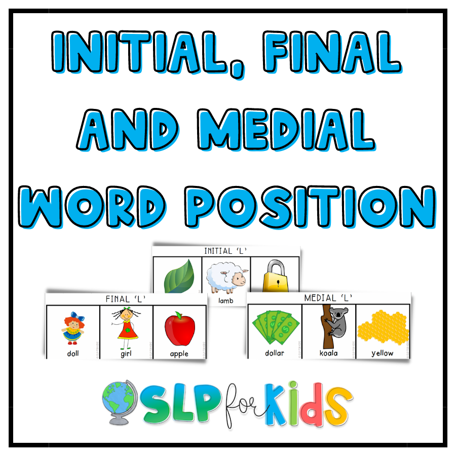 L Consonant Cards for Speech Sound and Phonological Awareness Therapy