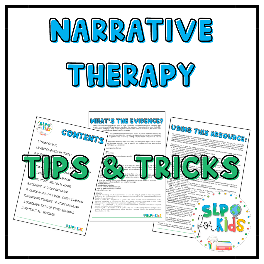 Narrative Therapy Program - Using Story Grammar for Language Therapy